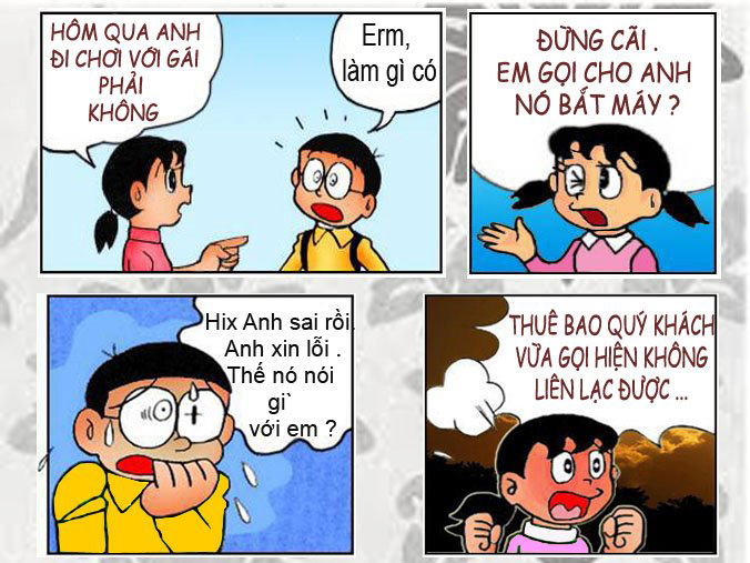 Truyện tranh doremon chế,truyen tranh che,truyen tranh 3d